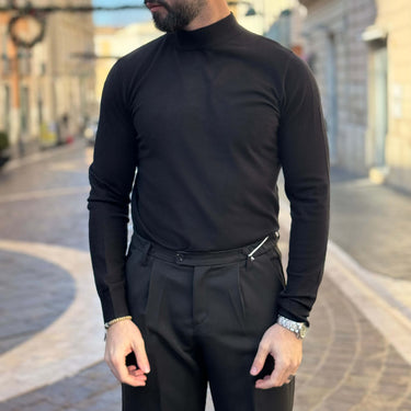 Pullover lupetto nero - FLAG STORE